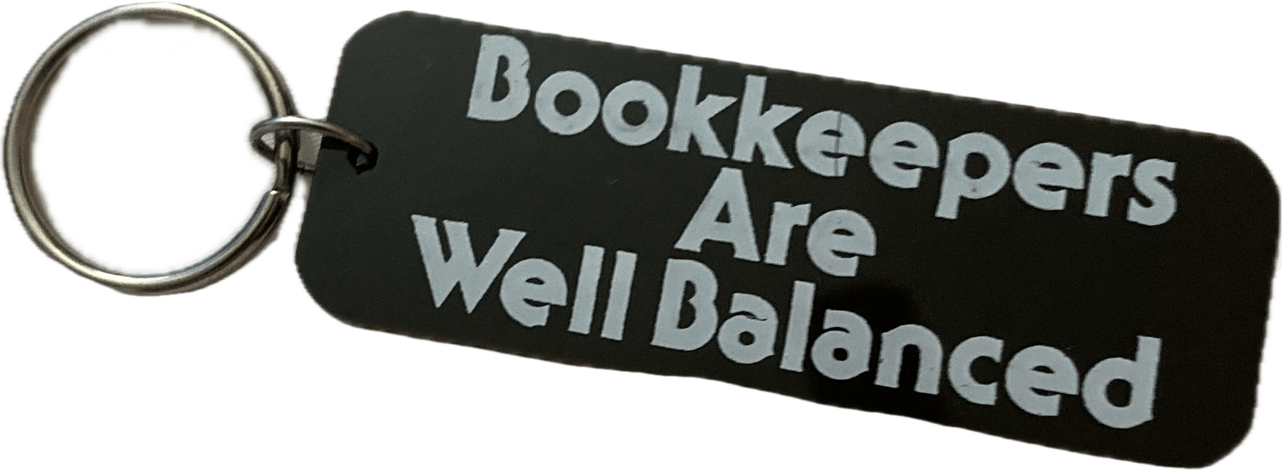 All Bookkeepers are Well Balanced keychain