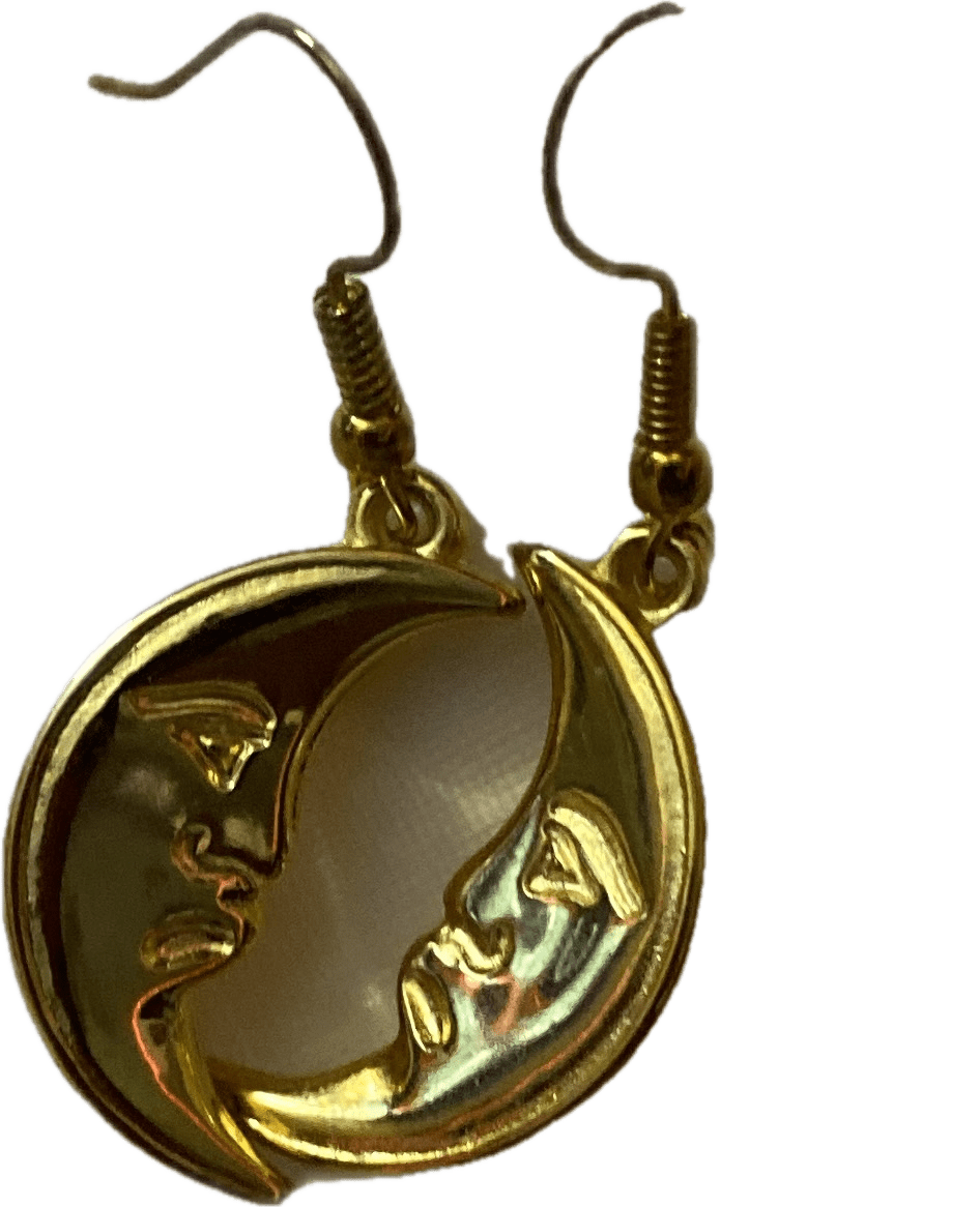 Gold Cresent Earrings