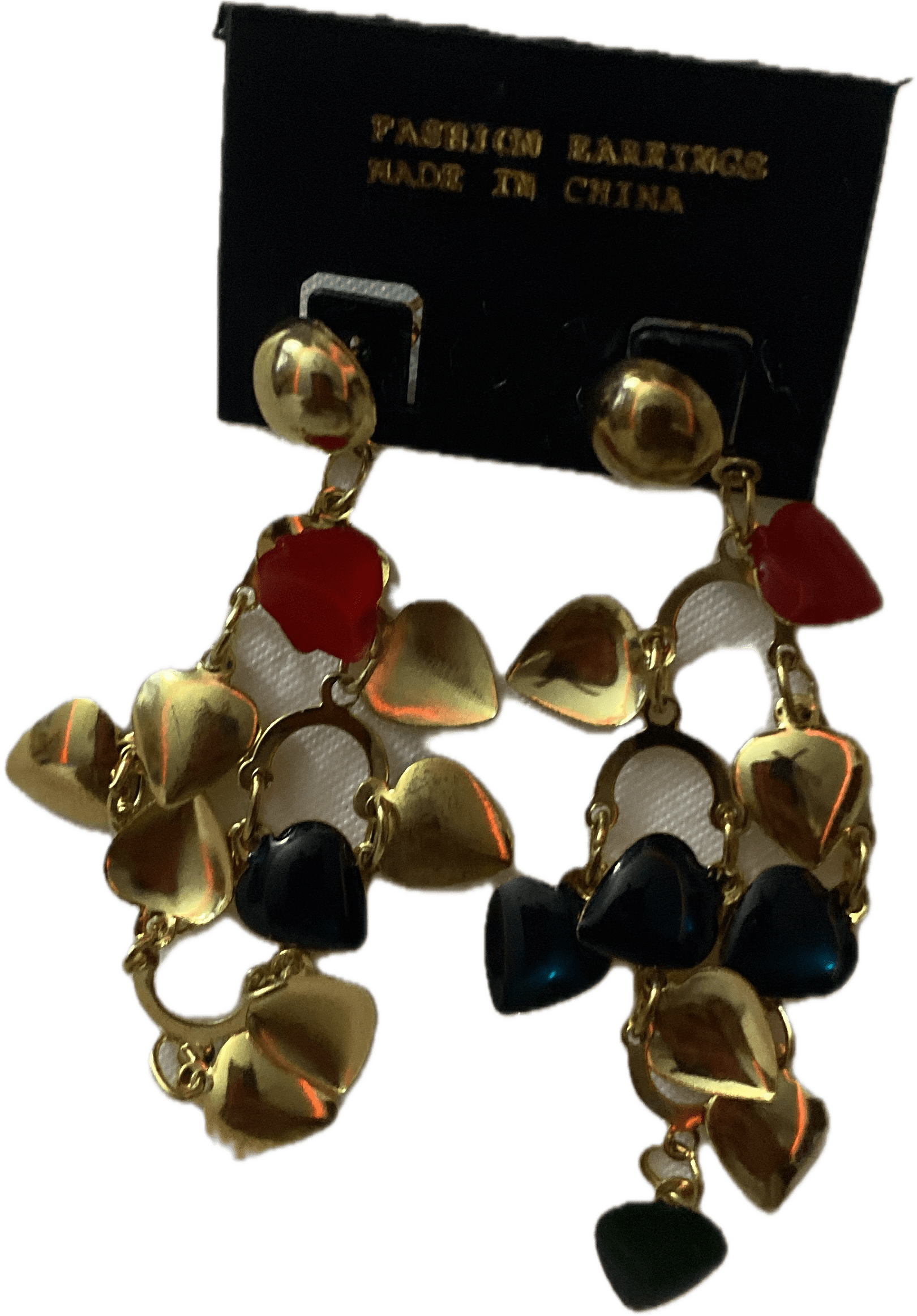 80's gold dangle earrings