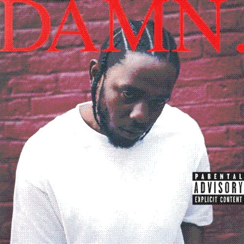 Kendrick Lamar's DAMN album cover