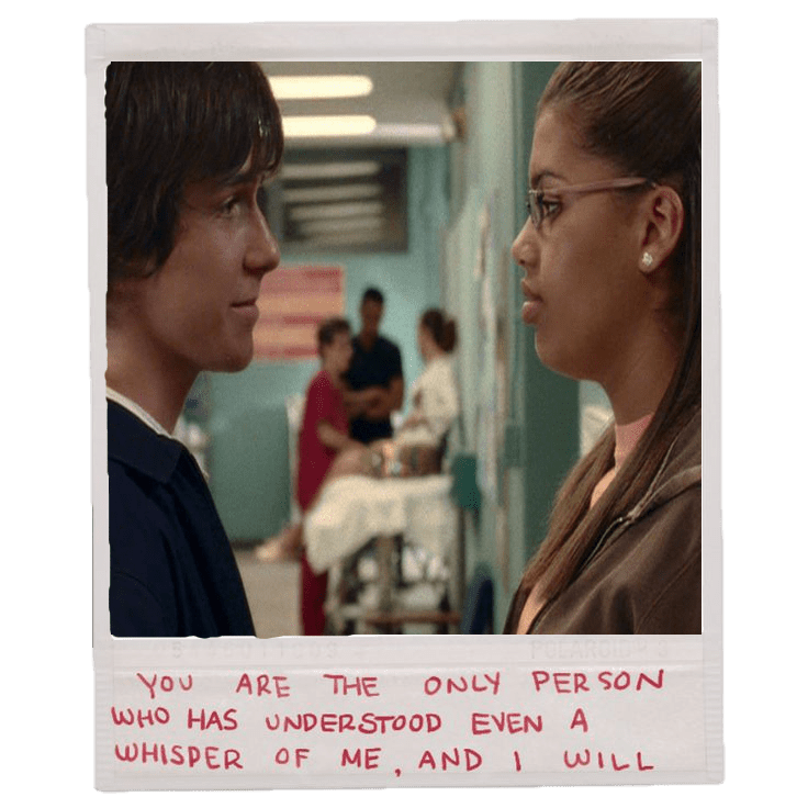 image of JT and Liberty staring lovingly at each other