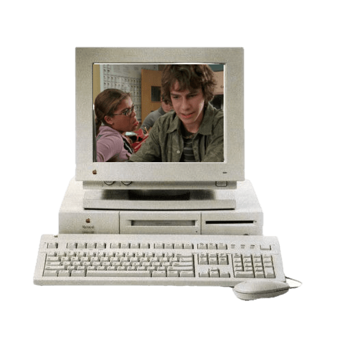 image of young jt and liberty annoying each other