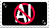 stamp that say no to ai